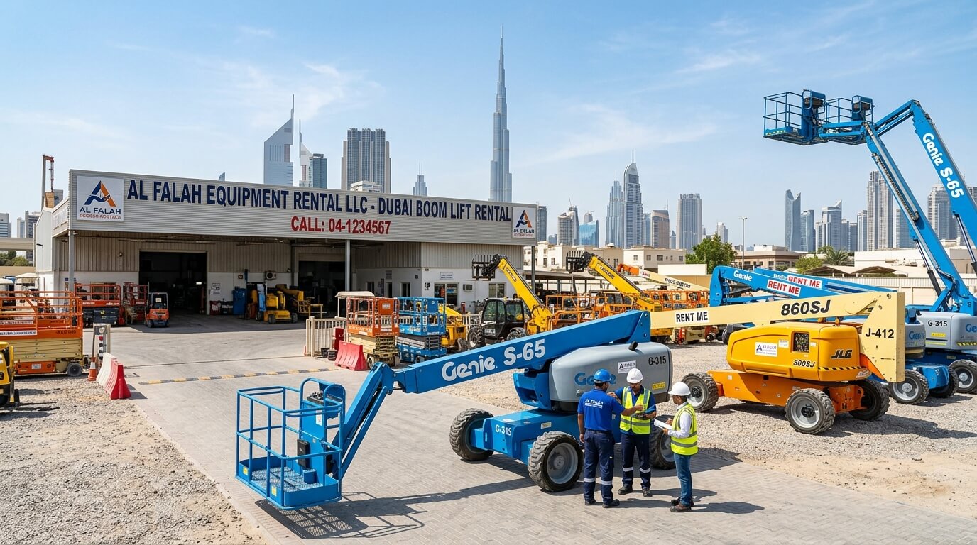 Manlift in operation